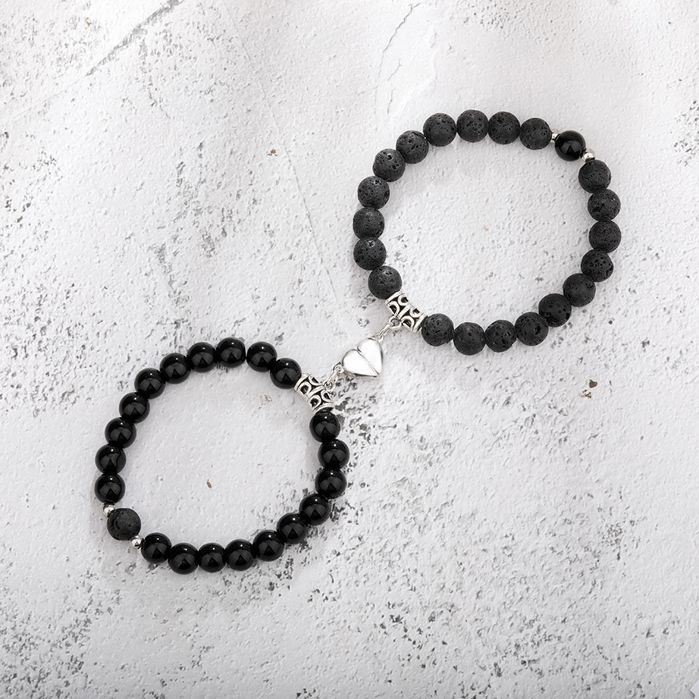 Bonded Heart Couple Bracelet Set