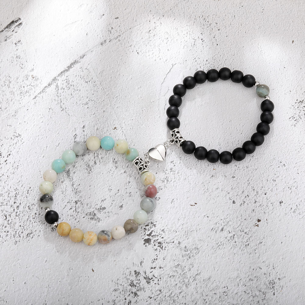 Bonded Heart Couple Bracelet Set