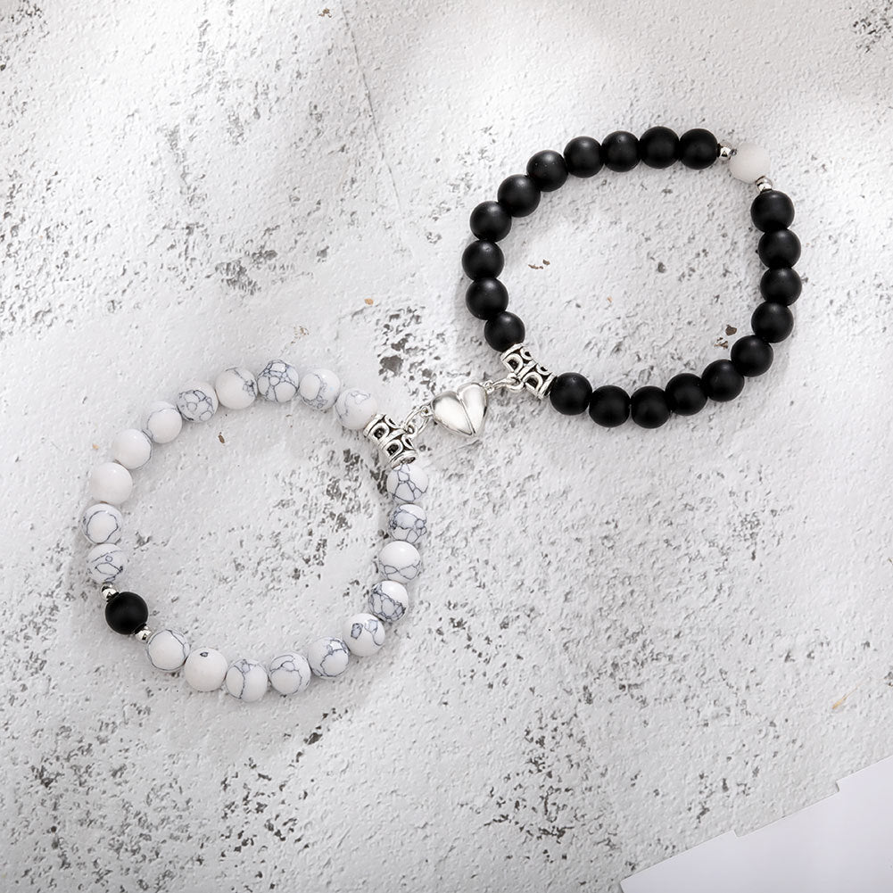 Bonded Heart Couple Bracelet Set