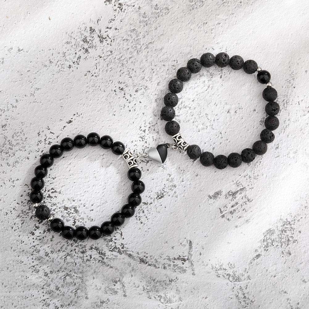Bonded Heart Couple Bracelet Set