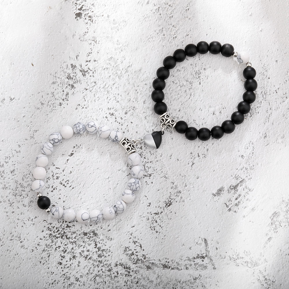 Bonded Heart Couple Bracelet Set