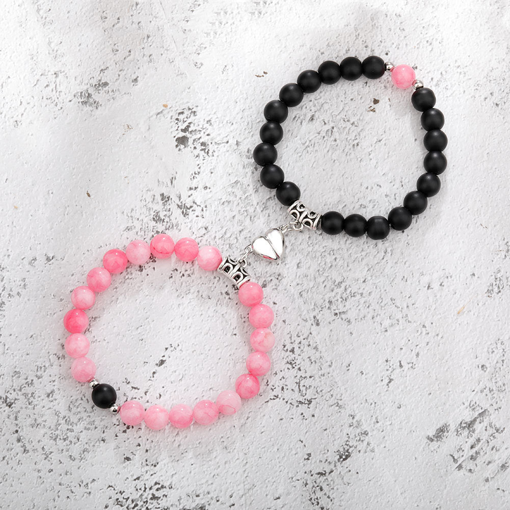 Bonded Heart Couple Bracelet Set
