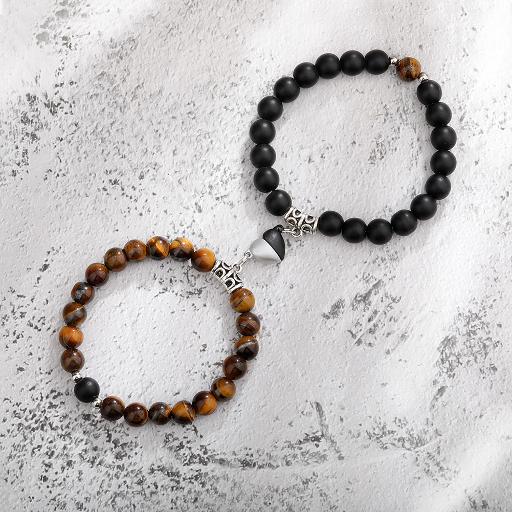Bonded Heart Couple Bracelet Set
