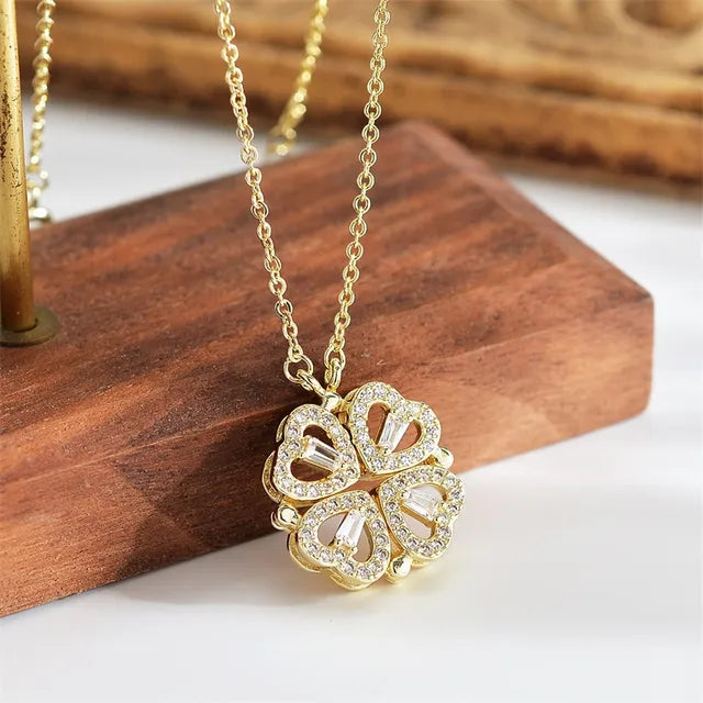 Charming Clover Love Magnetic Pendant