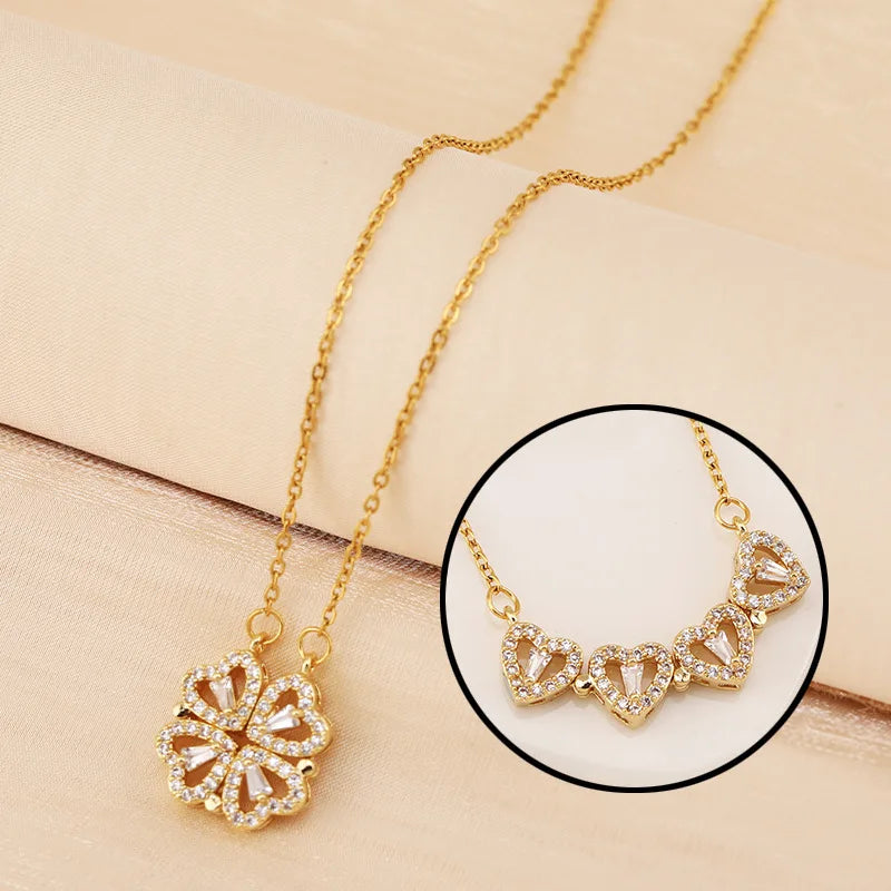 Charming Clover Love Magnetic Pendant