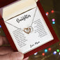To My Daughter l I Always Carry You In My Hearts - Interlocking Hearts Necklace