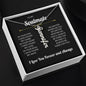 To My Soulmate | I Love You Forever & Always - Personalized Flower Name Necklace