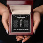 To My Soulmate | I Love You Forever & Always - Personalized Flower Name Necklace