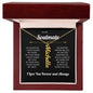 To My Soulmate | I Love You Forever & Always - Personalized Flower Name Necklace