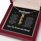 To My Soulmate | I Love You Forever & Always - Personalized Flower Name Necklace