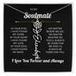 To My Soulmate | I Love You & Always - Personalized Flower Name Necklace