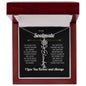 To My Soulmate | I Love You & Always - Personalized Flower Name Necklace