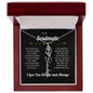 To My Soulmate | I Love You & Always - Personalized Flower Name Necklace