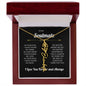 To My Soulmate | I Love You & Always - Personalized Flower Name Necklace