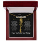 To My Soulmate | I Love You & Always - Personalized Flower Name Necklace