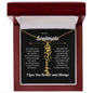 To My Soulmate | I Love You & Always - Personalized Flower Name Necklace