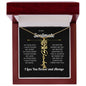 To My Soulmate | I Love You & Always - Personalized Flower Name Necklace