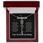 To My Soulmate | I Love You & Always - Personalized Flower Name Necklace