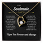 To My Soulmate l I Love You Forever & Always -Forever Love Necklace