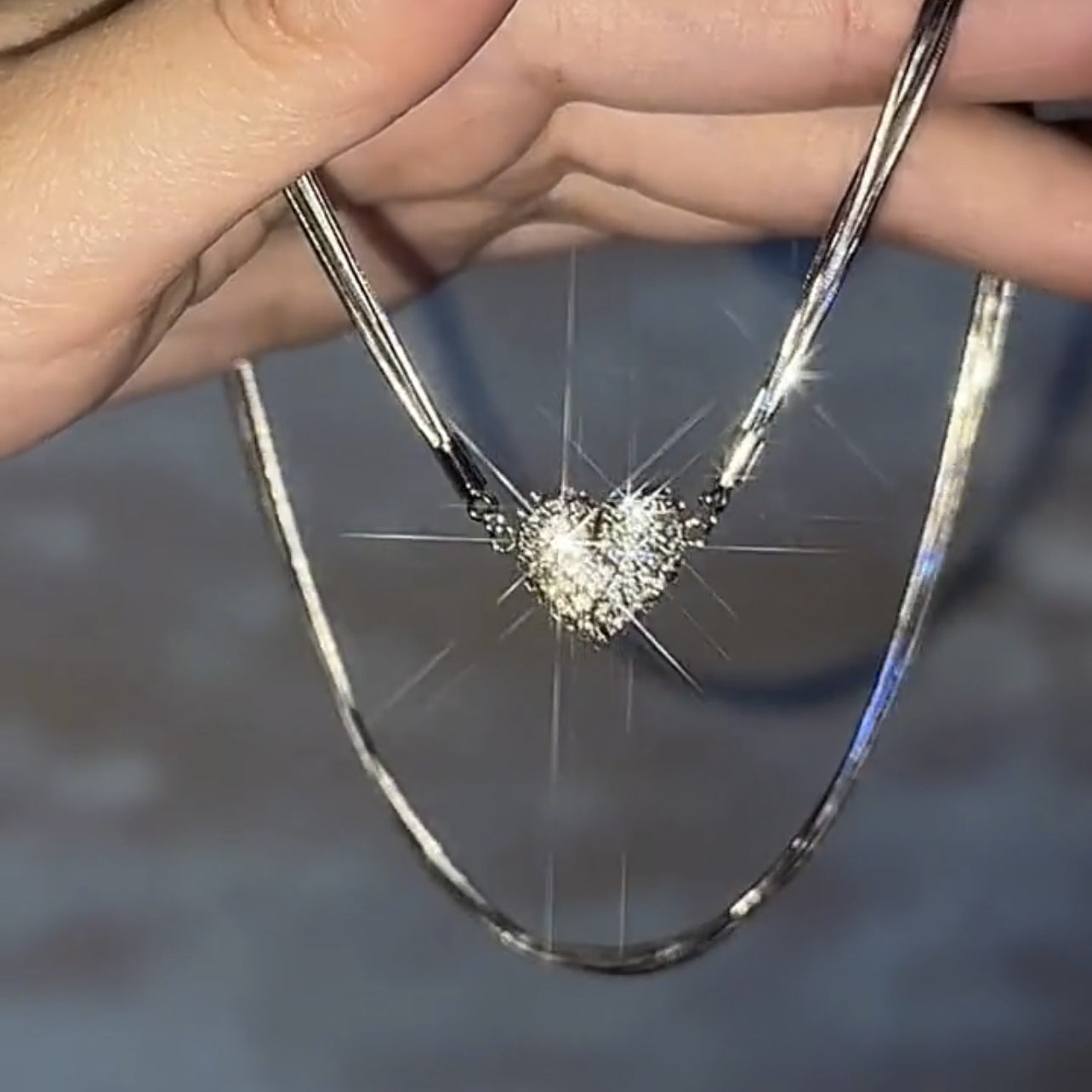 Heart-Shaped Magnetic Necklace