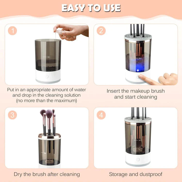 SparkleClean Pro™ Electric Cosmetic Brush Cleaner