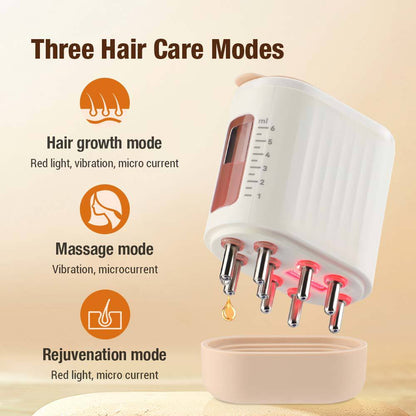 RadiantRoots : Advanced Scalp Care Massager with Red Light Therapy